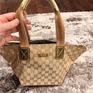 Gucci Beige Monogram Mini Bag